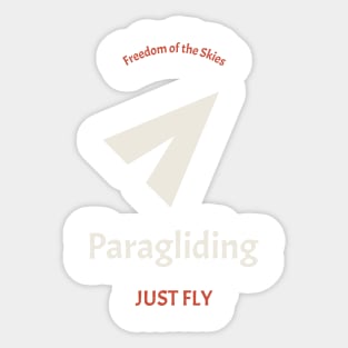 Paragliding - Freedom of the Skies Sticker